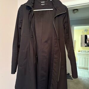 DKNY Women's Elegant Black Trench Coat